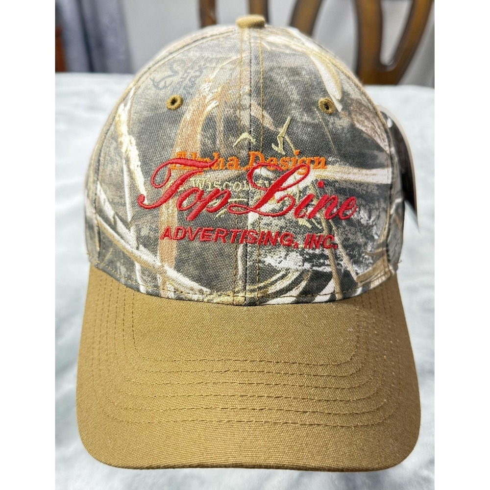 Top Line Hat Cap Strap Back Mens One Size Brown Camo Realtree Richardson MAX-5